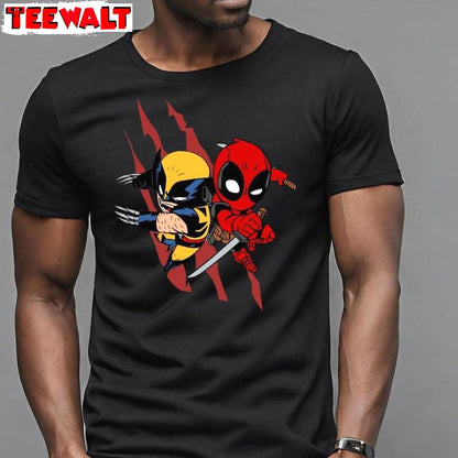 Deadpool 3 Movie Unisex Hoodie, New Rare Deadpool And Wolverine Shirt Sweater