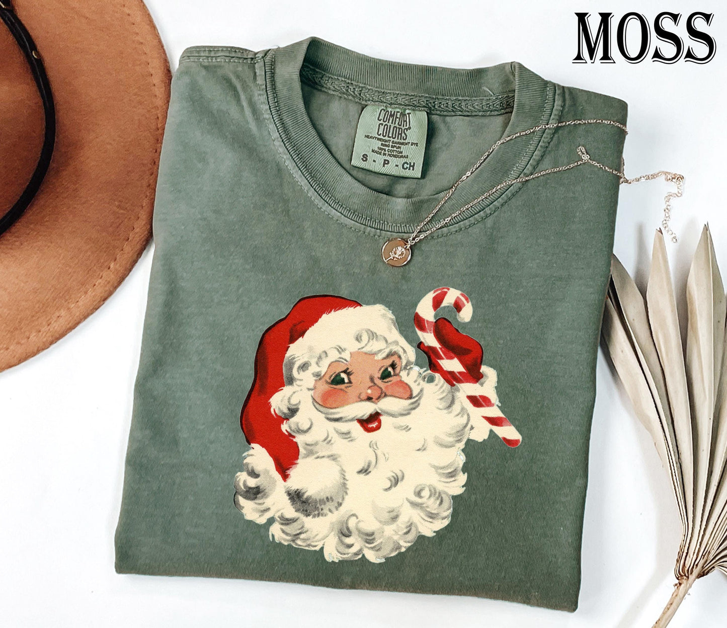 Retro Santa Christmas Holiday Tee