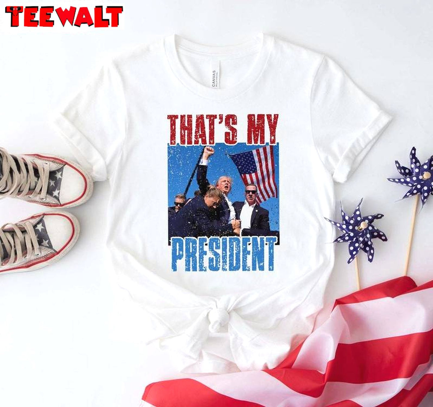 Limited That's My President Shirt, Vintage Long Sleeve Tee Tops Gift For Fan