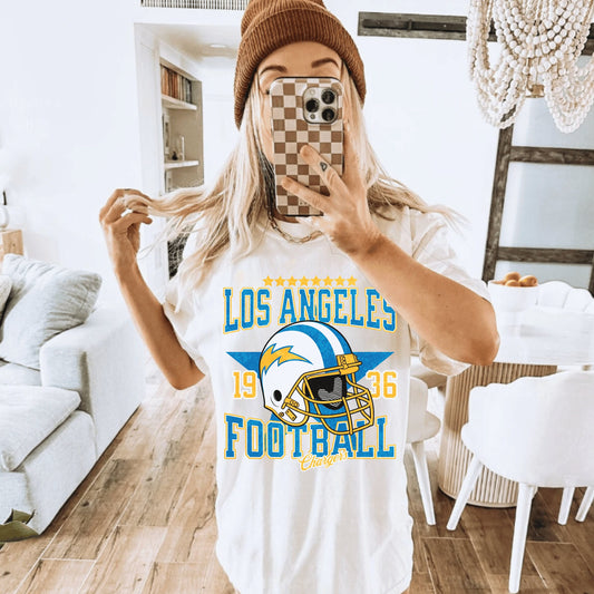 Los Angeles Football Shirt - La Charger Shirt For Football Fans