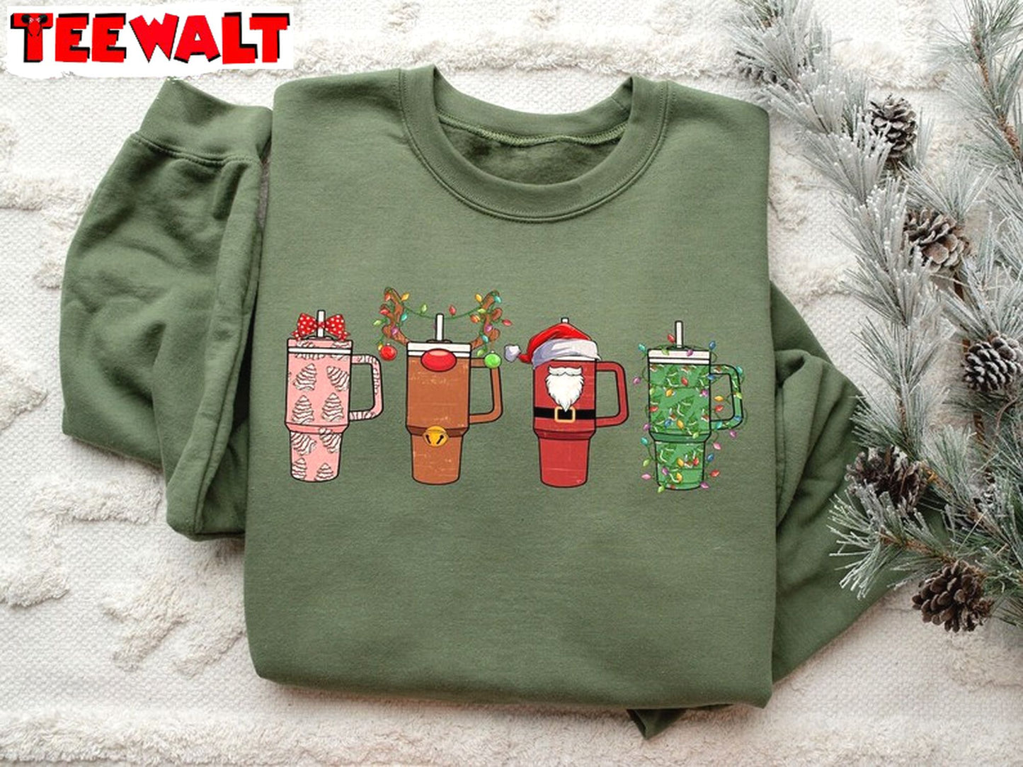 Christmas Coffee Sweatshirt, Coffee Lover Gift