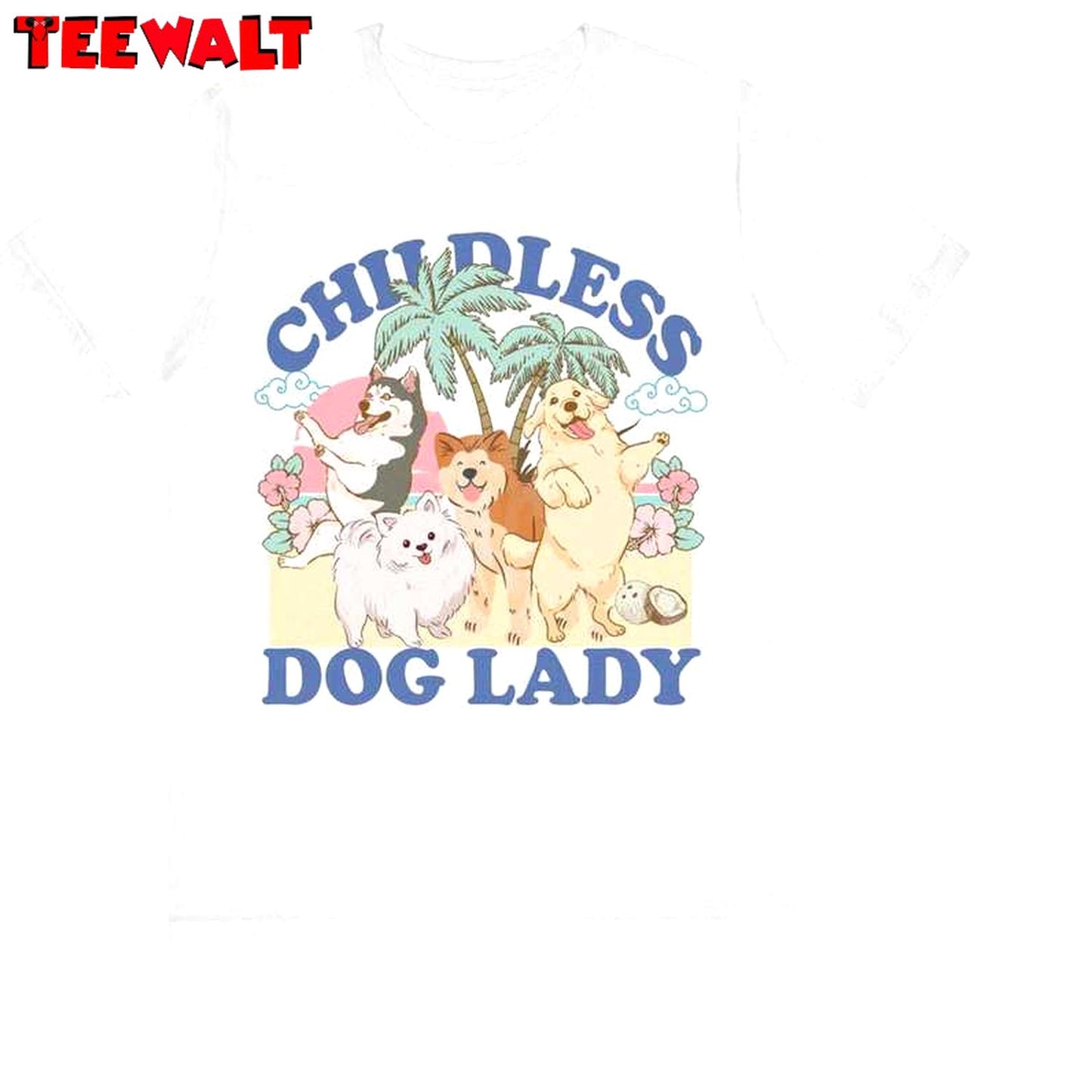 Elegant Childless Dog Ladies Shirt, For Kamala Suffragette Unisex Hoodie T-shirt