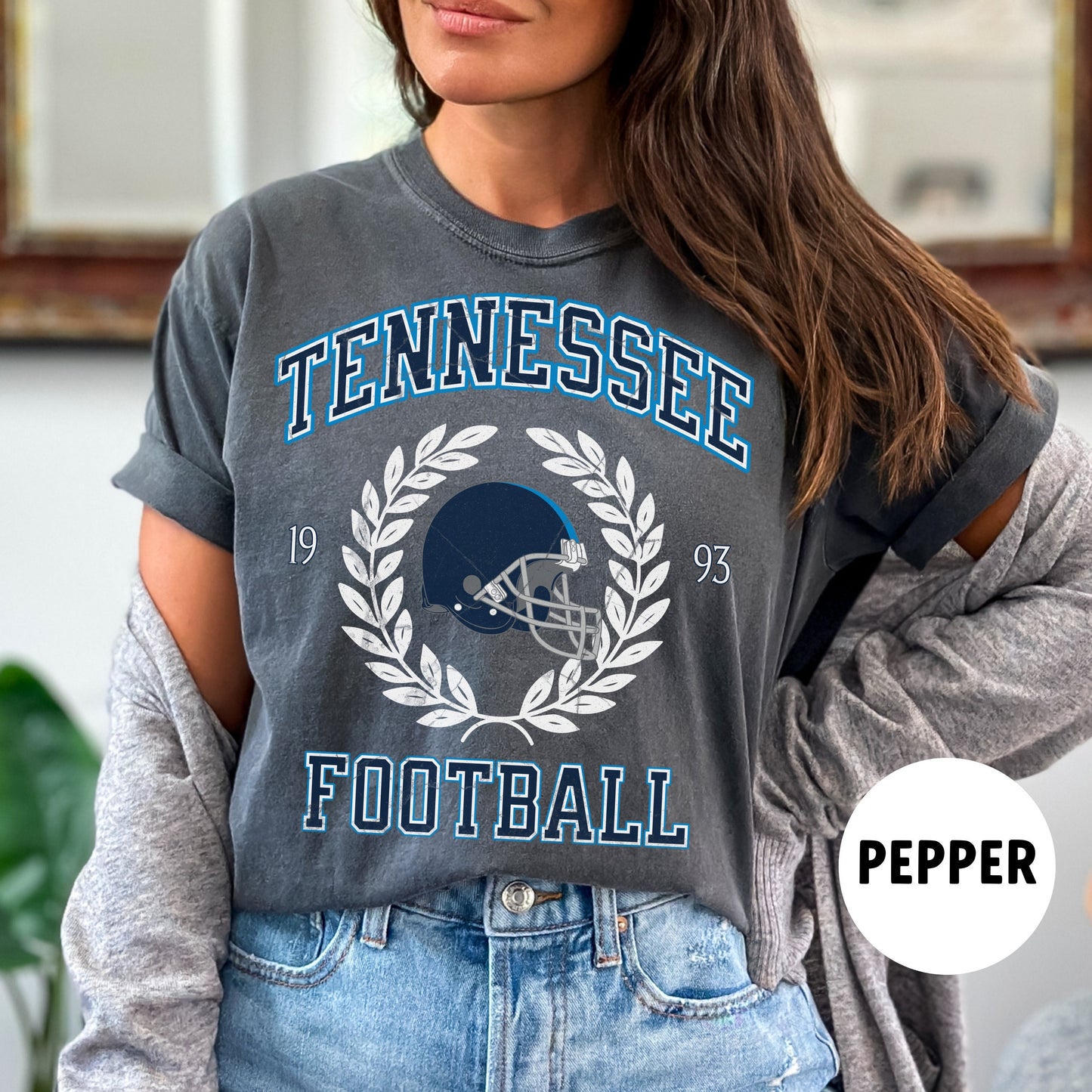 Tennessee Football Shirt - Comfort Colors Titan Shirt For Fans