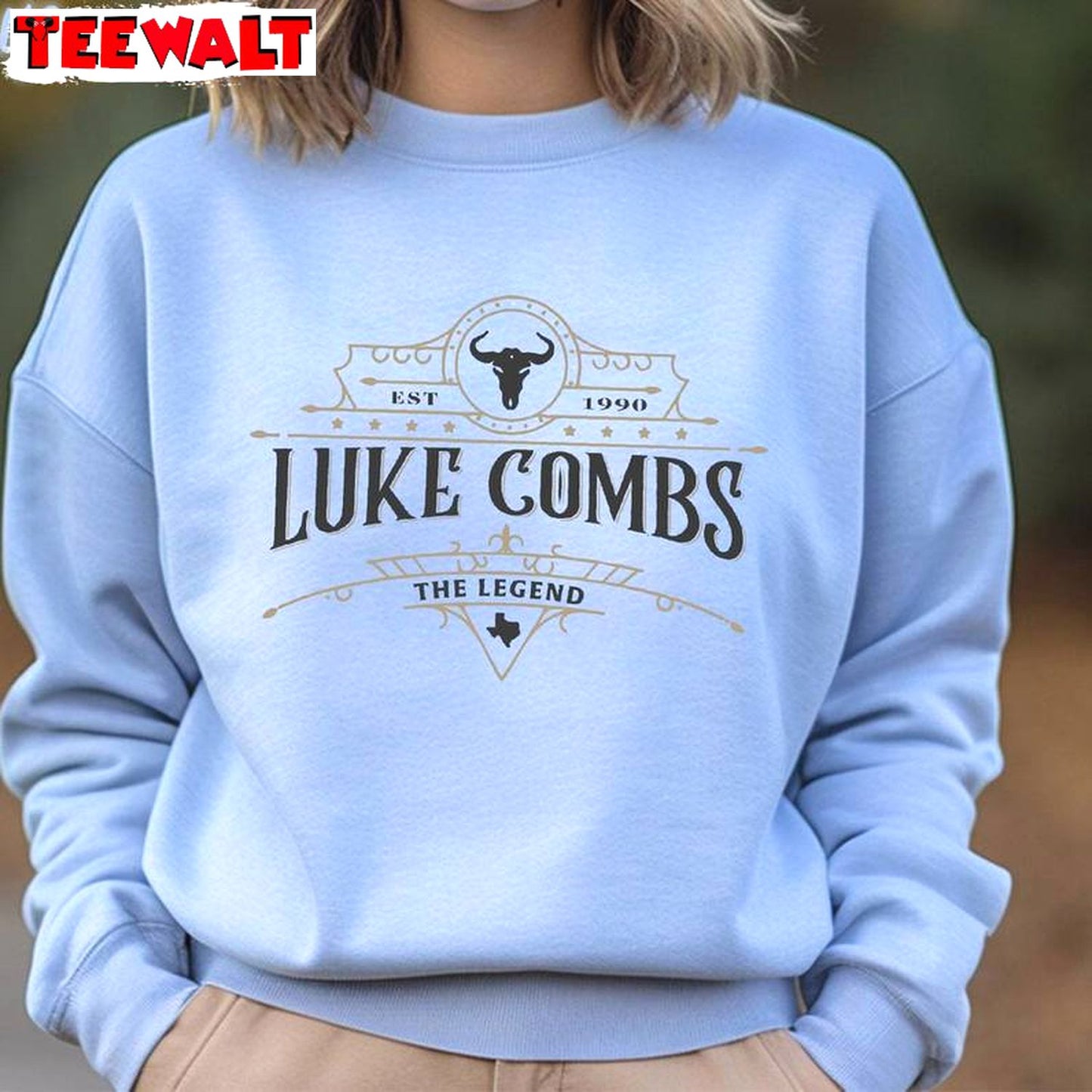 Groovy Cowboy Sweatshirt , New Rare Luke Combs World Tour