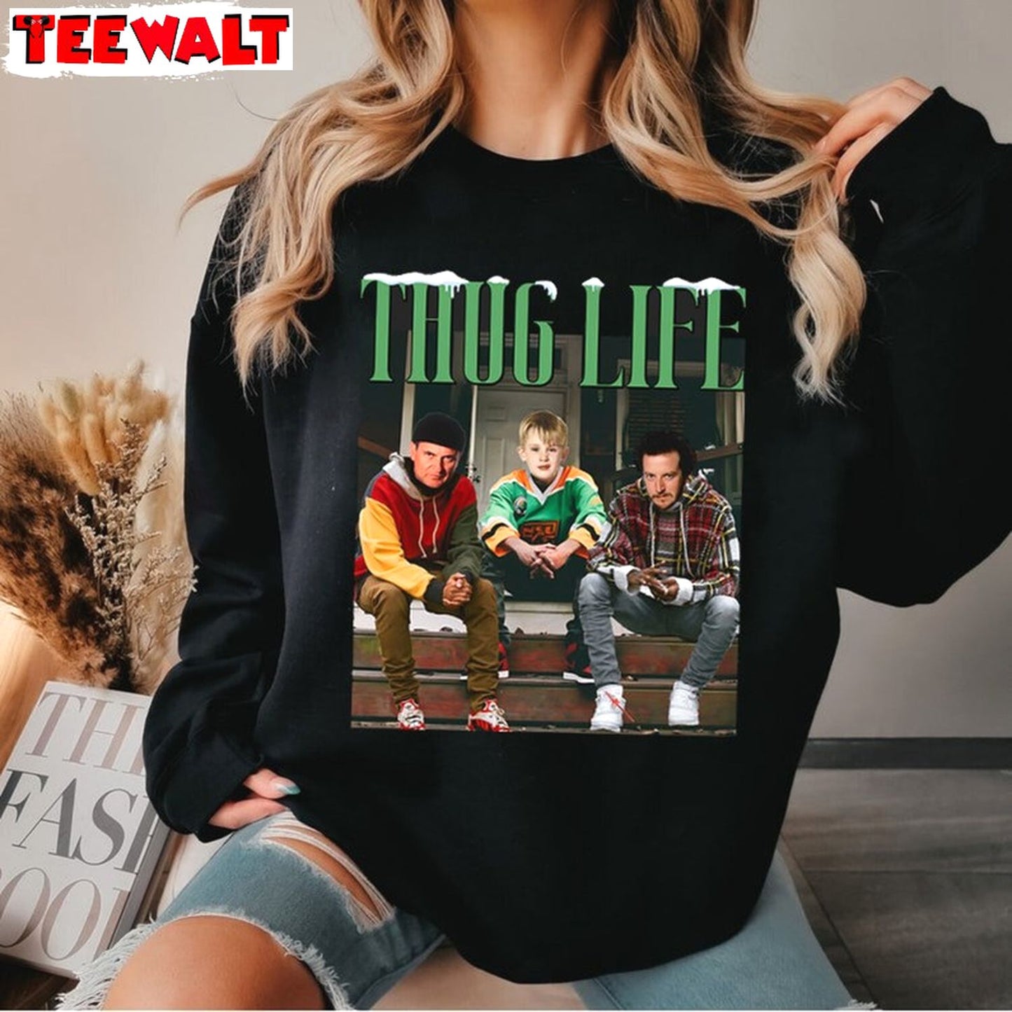 Home Alone Thug Life Sweatshirt, Christmas Shirts