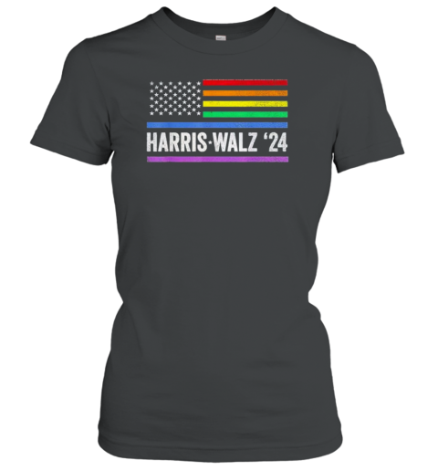 Harris Walz 2024 Election Kamala Tim Waltz American Lgbt T-Shirt