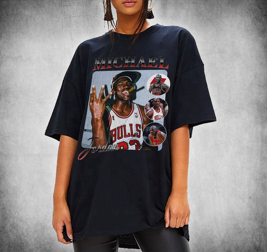 Michael Jordan Vintage 90'S Style Graphic Bootleg T-Shirt