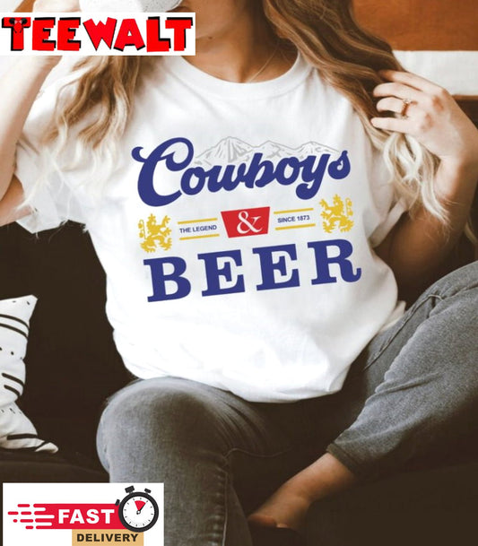 Cowboys And Beer T Shirt