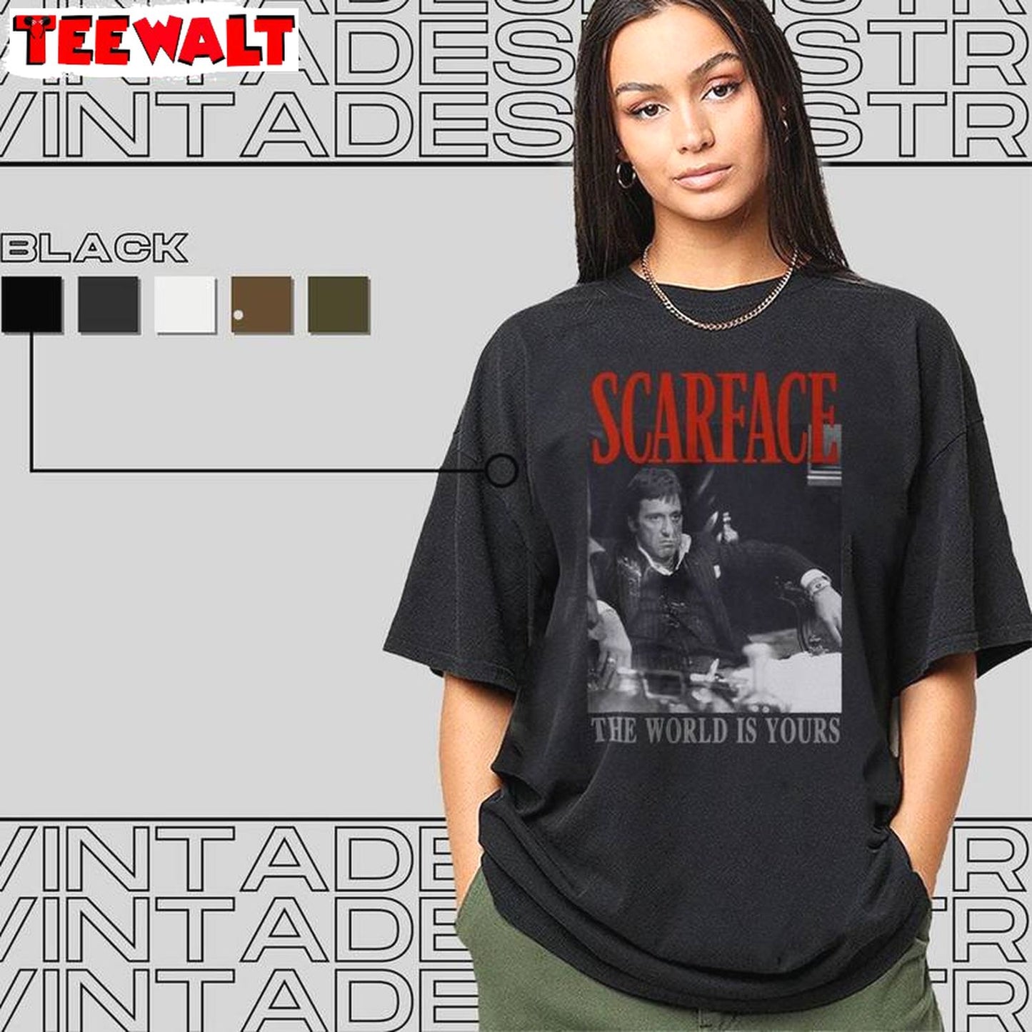 Limited Al Pacino T Shirt , Trendy Scarface Shirt Sweater