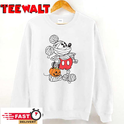 Disney Retro Mickey Mouse Mummy Halloween Sweatshirt