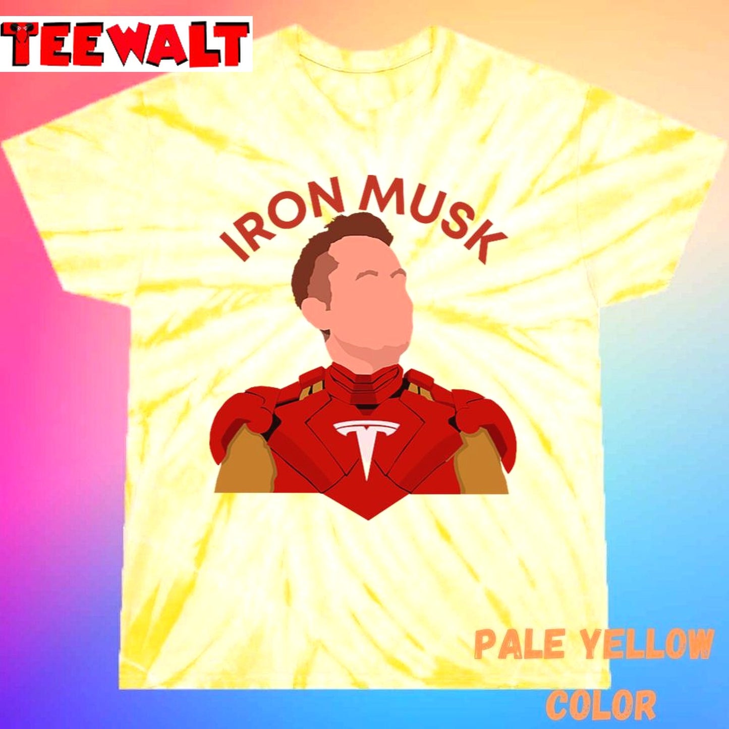 Elon Musk Iron Musk Unisex Tie Dye Tee