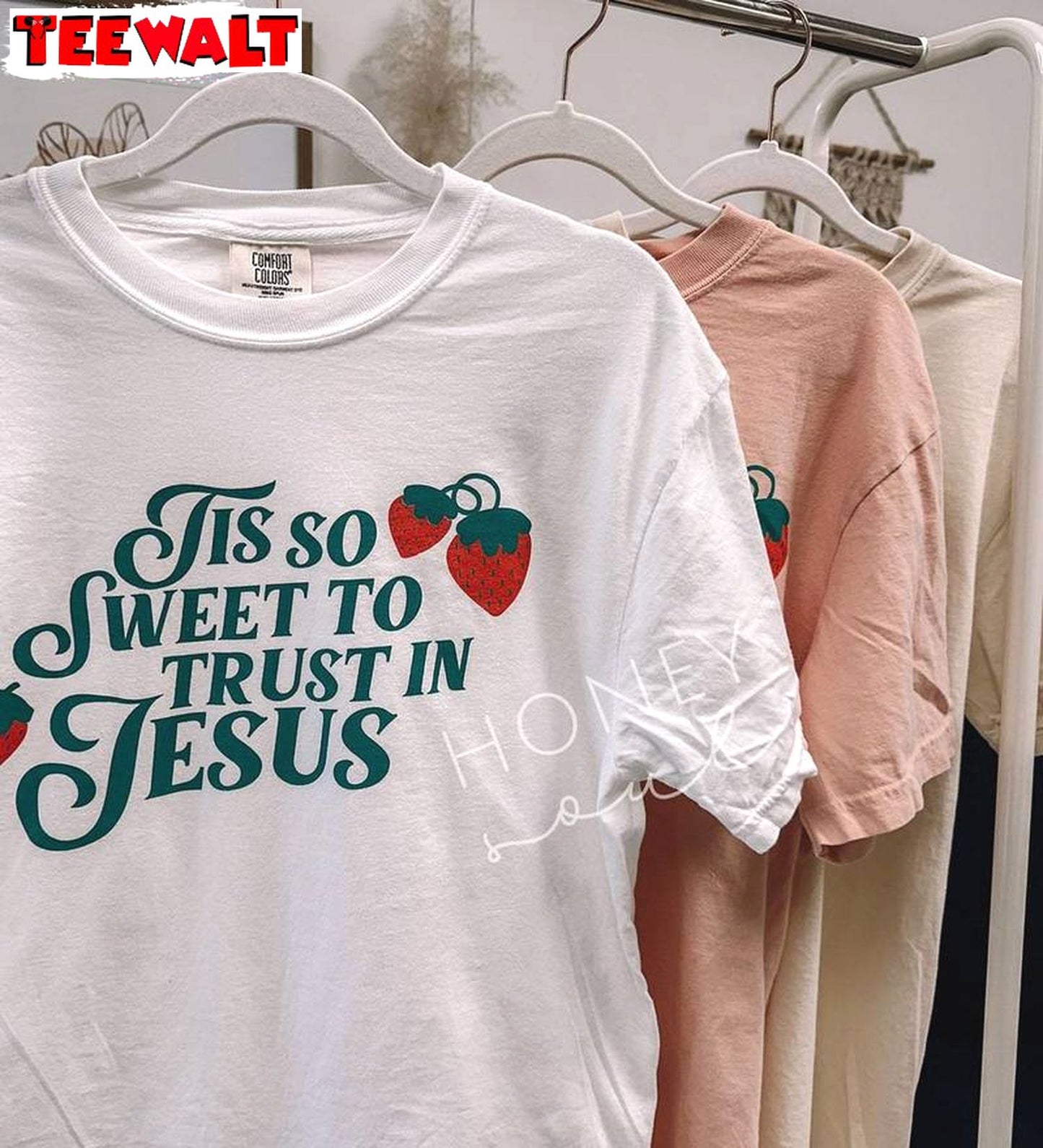 Comfort Christian Sweatshirt , Retro Tis So Sweet To Trust In Jesus Shirt Long Sleeve