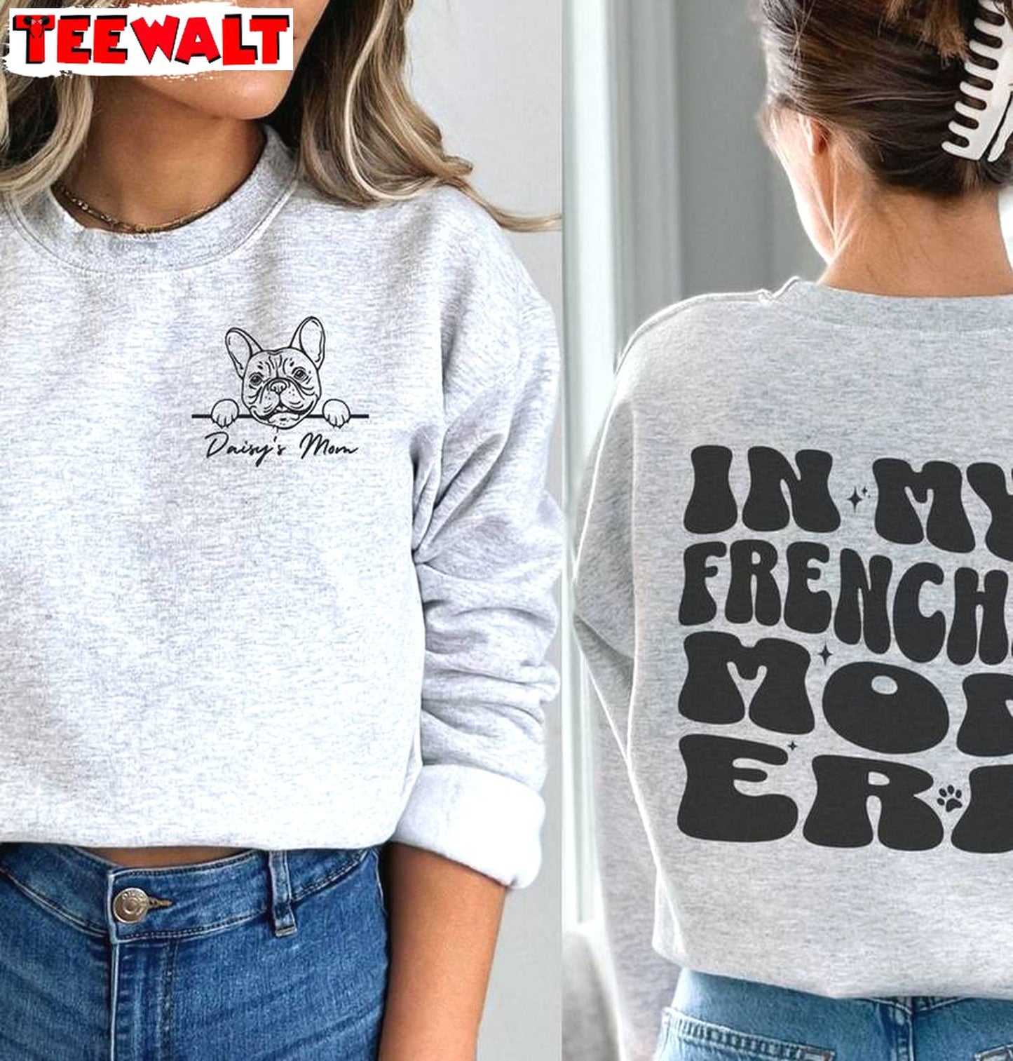 In My Frenchie Mom Era Shirt, French Bulldog Crewneck Sweatshirt T-shirt