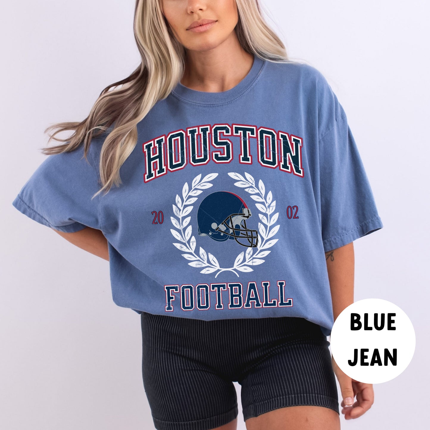 Comfort Colors Houston Football Shirt - Texan Football T-Shirt & Sweatshirt