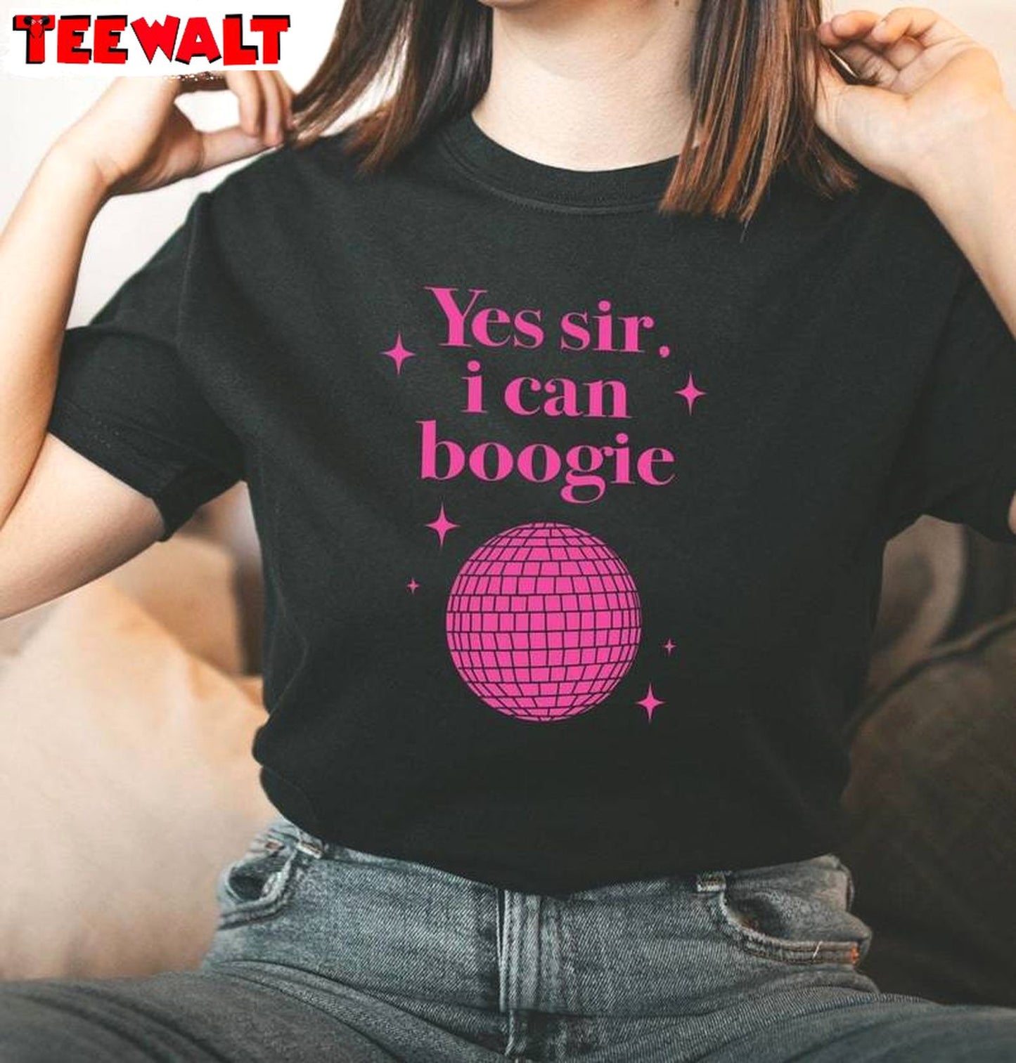 Comfort Disco Dancing Unisex Hoodie, New Rare Yes Sir I Can Boogie Shirt Sweater