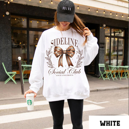 Football Sweatshirt Sideline Social Club Coquette Hoodie For Fans