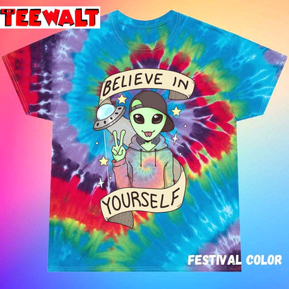 I Want To Believe Unisex Tie Dye Tee