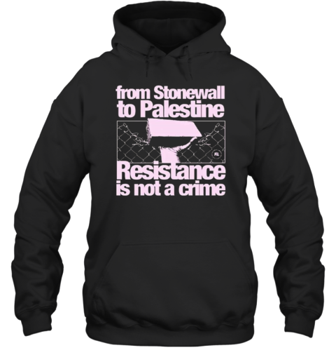 From Stonewall To Palestine Resistance Is Not A Crime T-Shirt