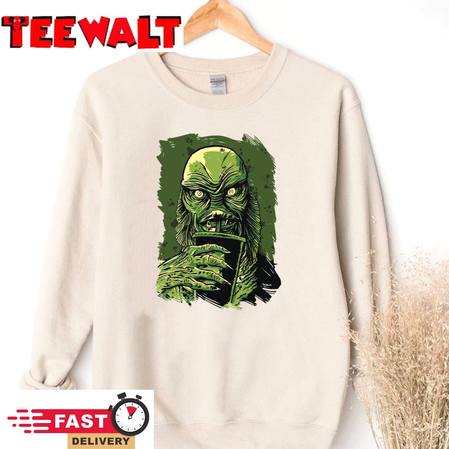 Sunset Movie Night Film Friend Halloween Funny Black Lagoon Unisex Sweatshirt