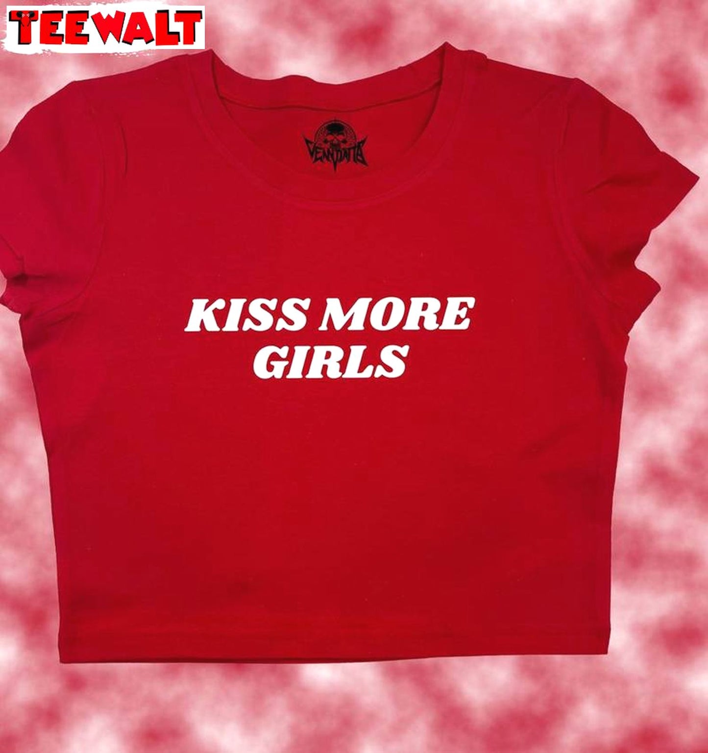 Cool Design Kiss More Girls Shirt , Viral Sayings Tank Top