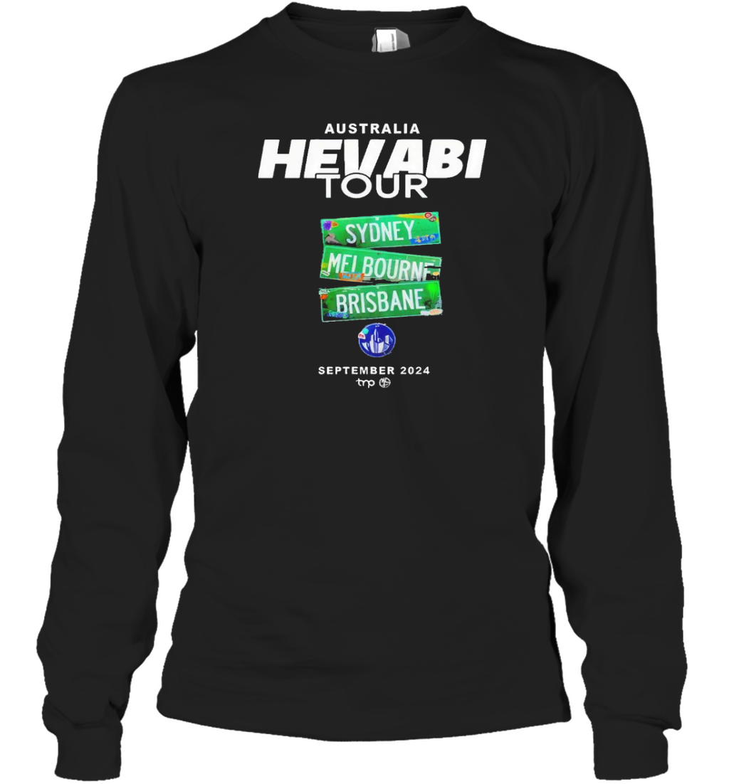 Hev Abi September 2024 Australia Tour T-Shirt