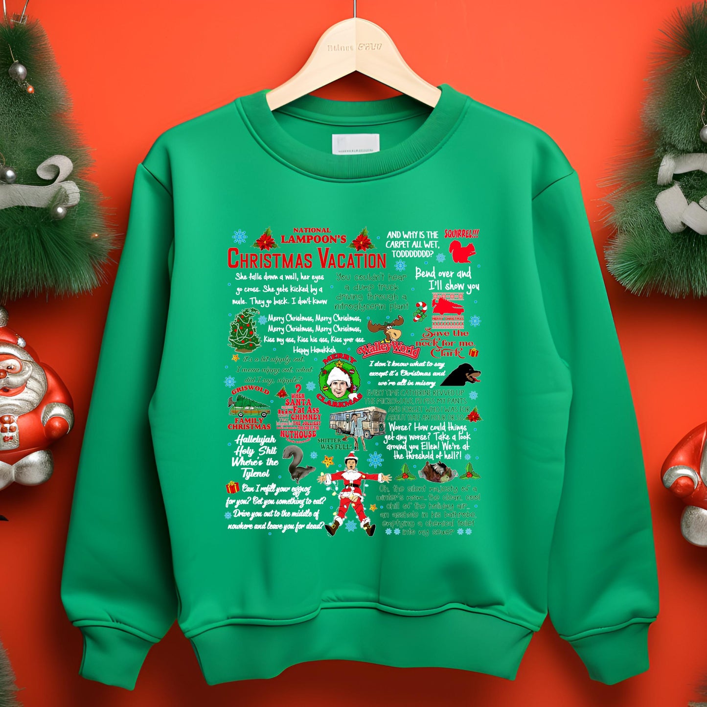 Christmas Vacation Rant Sweatshirt Clark Griswold X-Mas Tee