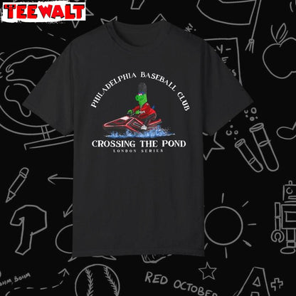 Crossing The Pond Comfort Colors Sweatshirt , Philadelphia Basketball Club Crewneck Tee Tops