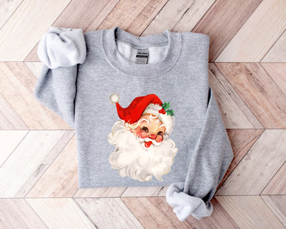 Cute Retro Santa Holiday Tee Trendy Xmas Design