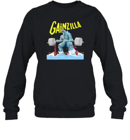 Gainzilla Godzilla Weightlifting Gym T-Shirt