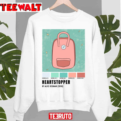 Heartstopper Logo Pink Bag Minimalist Unisex Sweatshirt