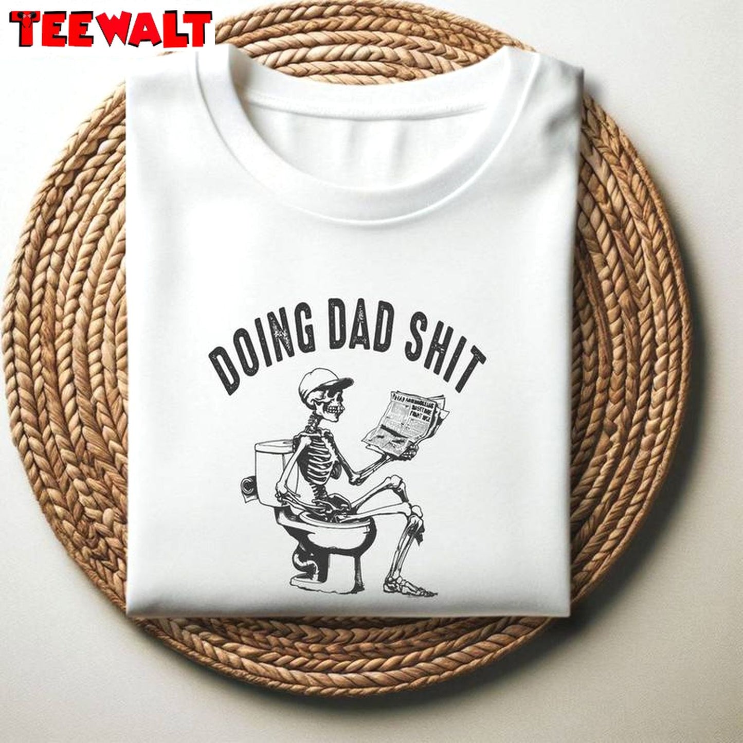 Doing Dad Shit Limited Shirt, Funny Meme Short Sleeve Crewneck