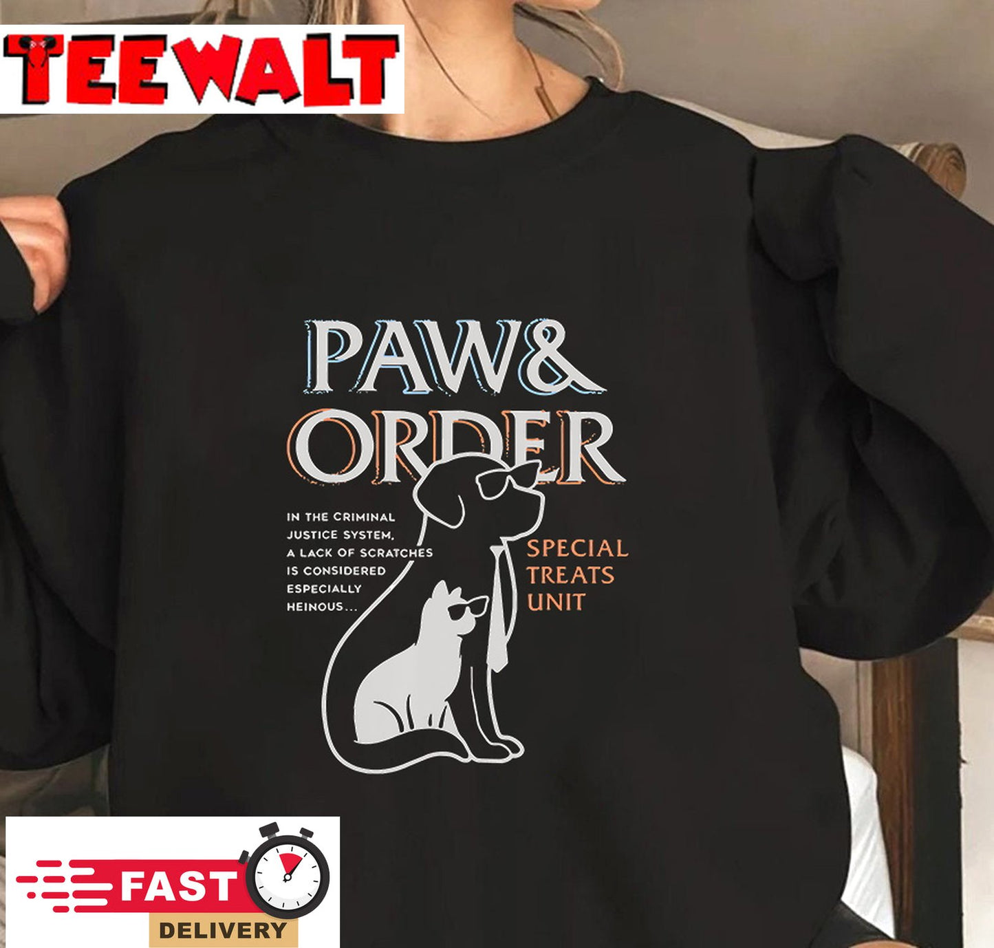 Paw and Order Special Feline Unit Pets Training Dog And Cat T-Shirt