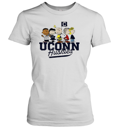 Peanuts Characters Uconn Huskies The Gang T-Shirt