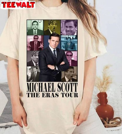 Vintage Michael Scott The Eras Tour T Shirt , Threat Level Midnight Shirt