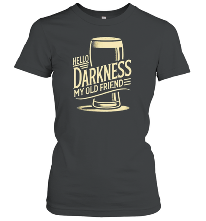 Hello Darkness My Old Friend Beer Silent Pancake T-Shirt