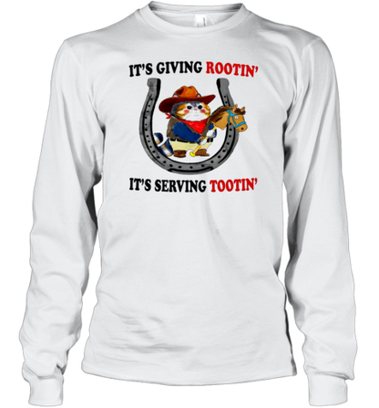 Cat Cowboy Giving Rootin Tootin T-Shirt