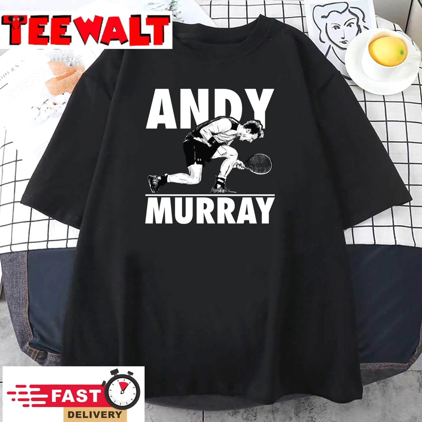 Tennis Champion Muzza Andy Murray Unisex T-shirt