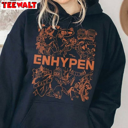 Enhypen Kpop Shirt, Enhypen Album Lyrics Crewneck Sweatshirt T-shirt