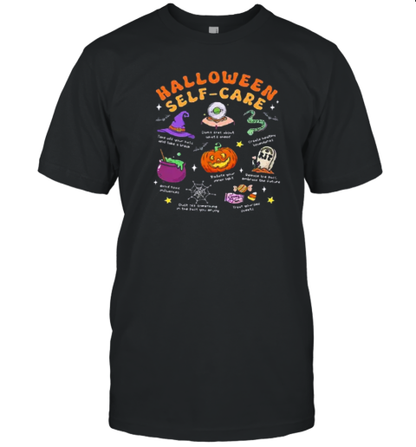 Halloween Selfcare Teacher T-Shirt