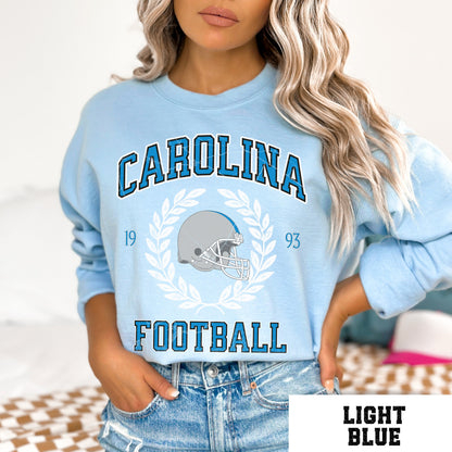 Carolina Football Sweatshirt - Vintage Panther Crewneck Retro Gift Shirt