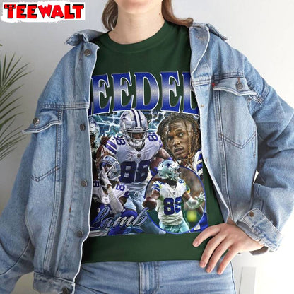 Vintage Ceedee Lamb Shirt, Dallas Football T-Shirt