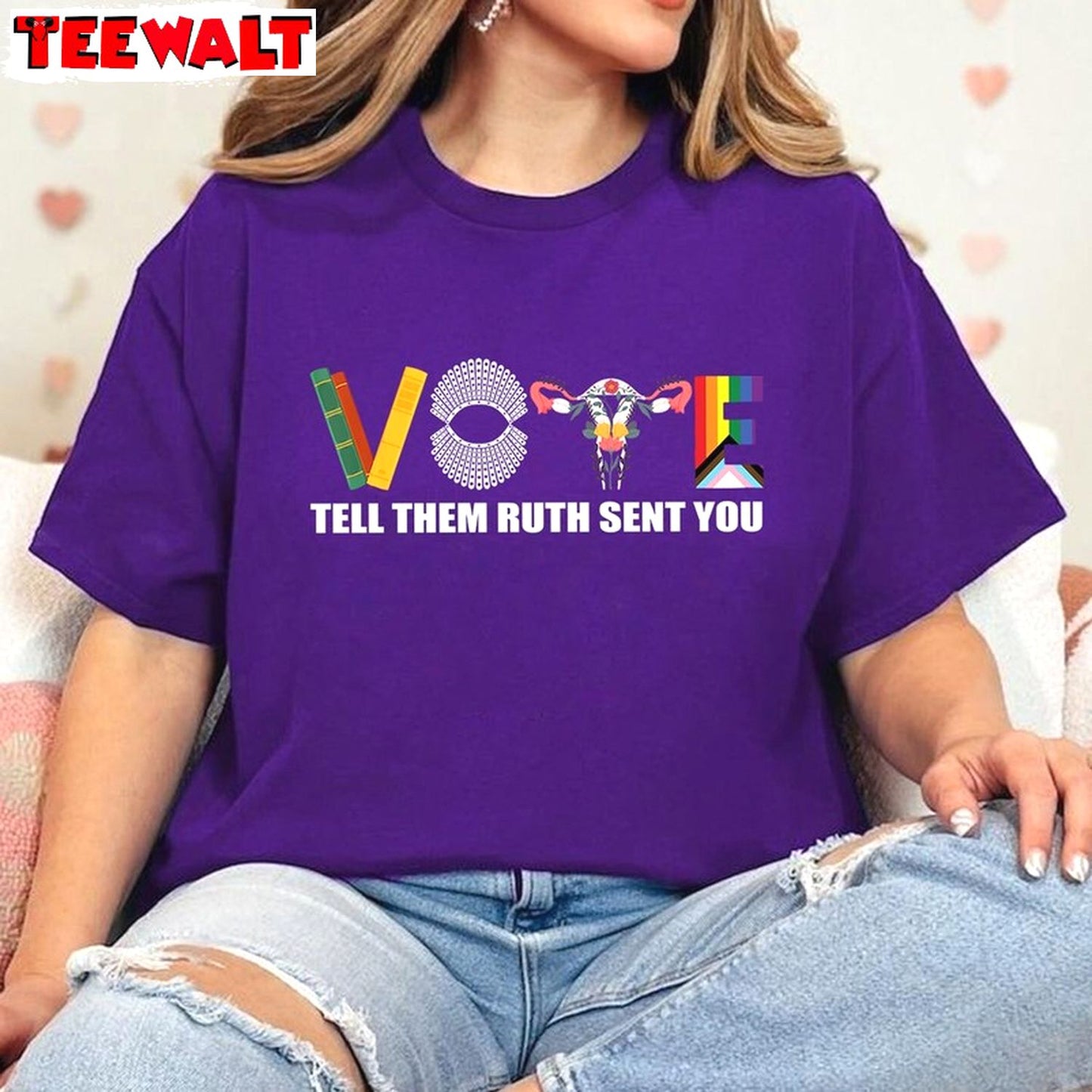 Funny Election 2024 Unisex Hoodie, Creative Vote Like Ruth Sent You