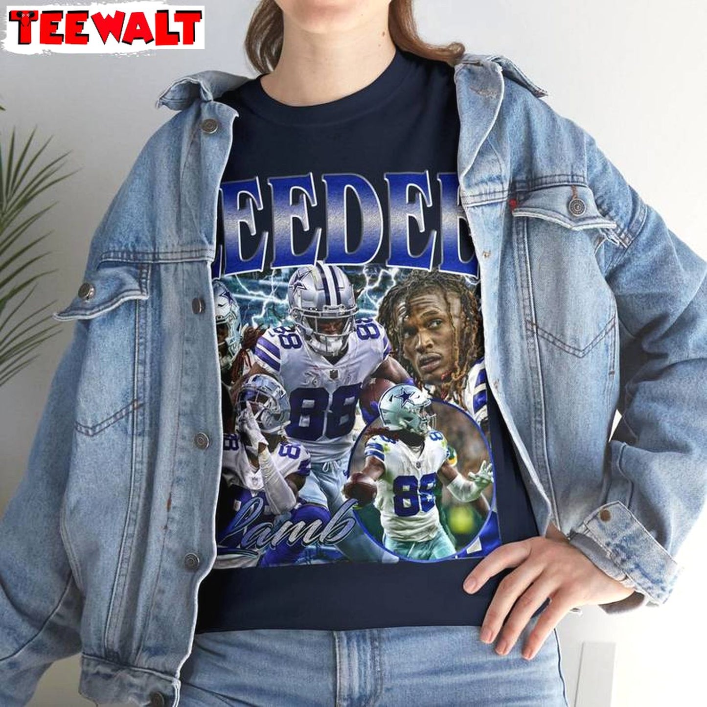 Vintage Ceedee Lamb Shirt, Dallas Football T-Shirt