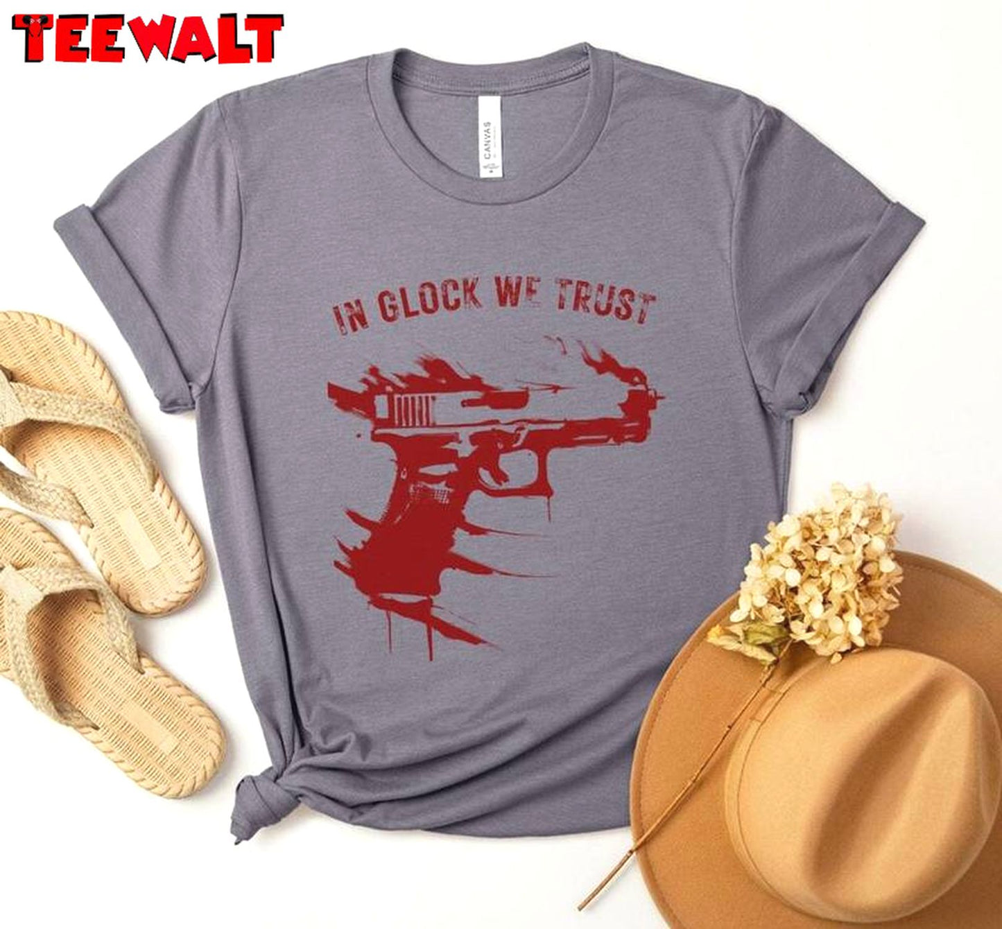 Limited Gun Short Sleeve , Trendy In Glock We Trust Shirt Unisex Hoodie