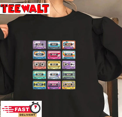 Vintage Cassette tapes Collection 80's 90's Music Mixtape T-Shirt