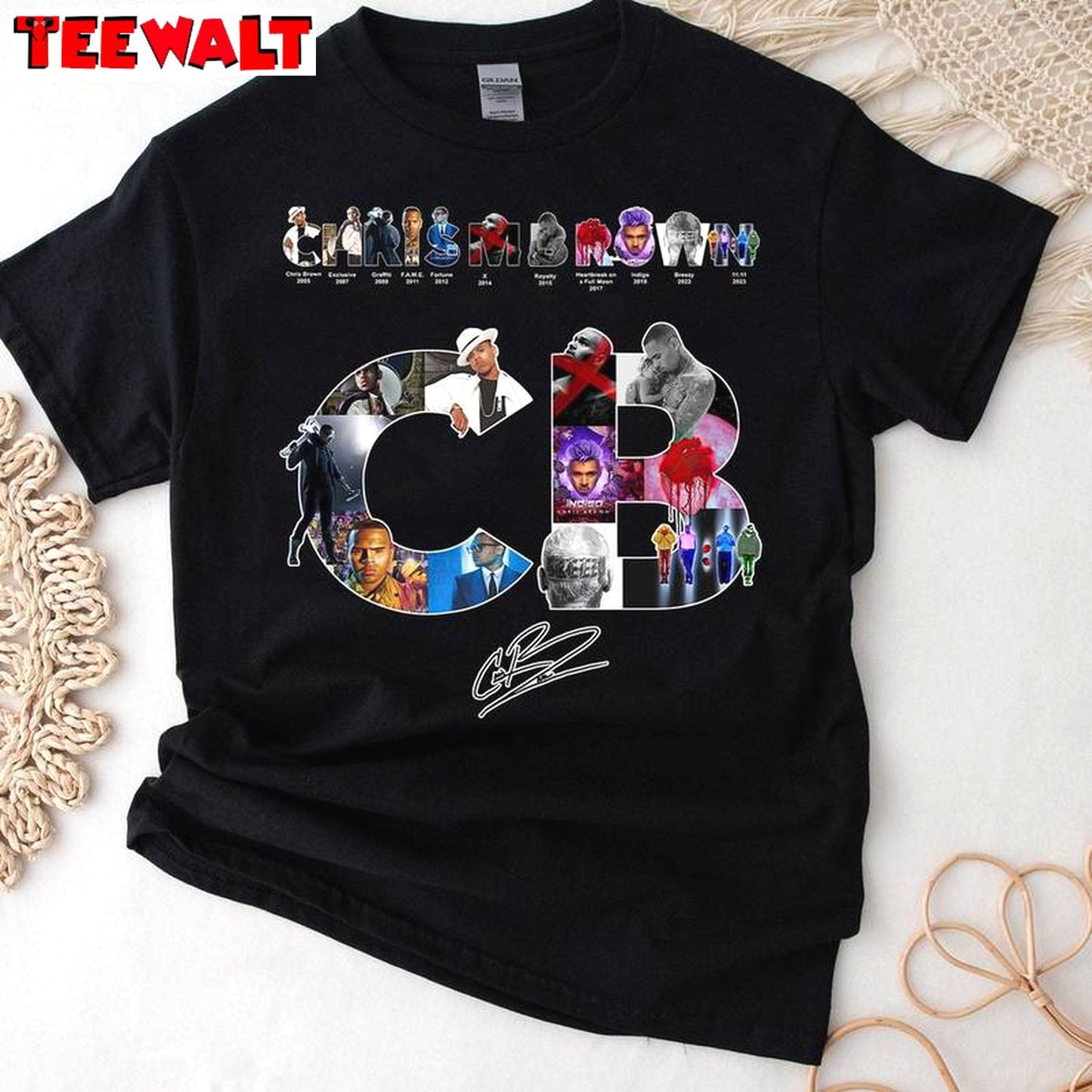 Trendy Chris Brown Breezy Shirt, Tour 2024 Chris Brown Short Sleeve Crewneck