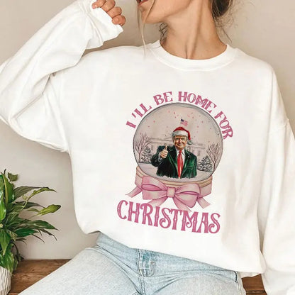 Trump I'll Be Home For Christmas White House Shirt