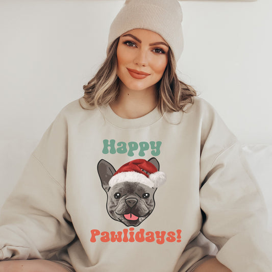 French Bulldog Christmas Sweatshirt For Frenchie Lovers Unisex Shirt