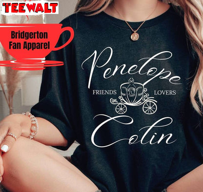 Bridgerton 2024 Unisex Hoodie, Unique Penelope And Colin Bridgerton Shirt Tank Top