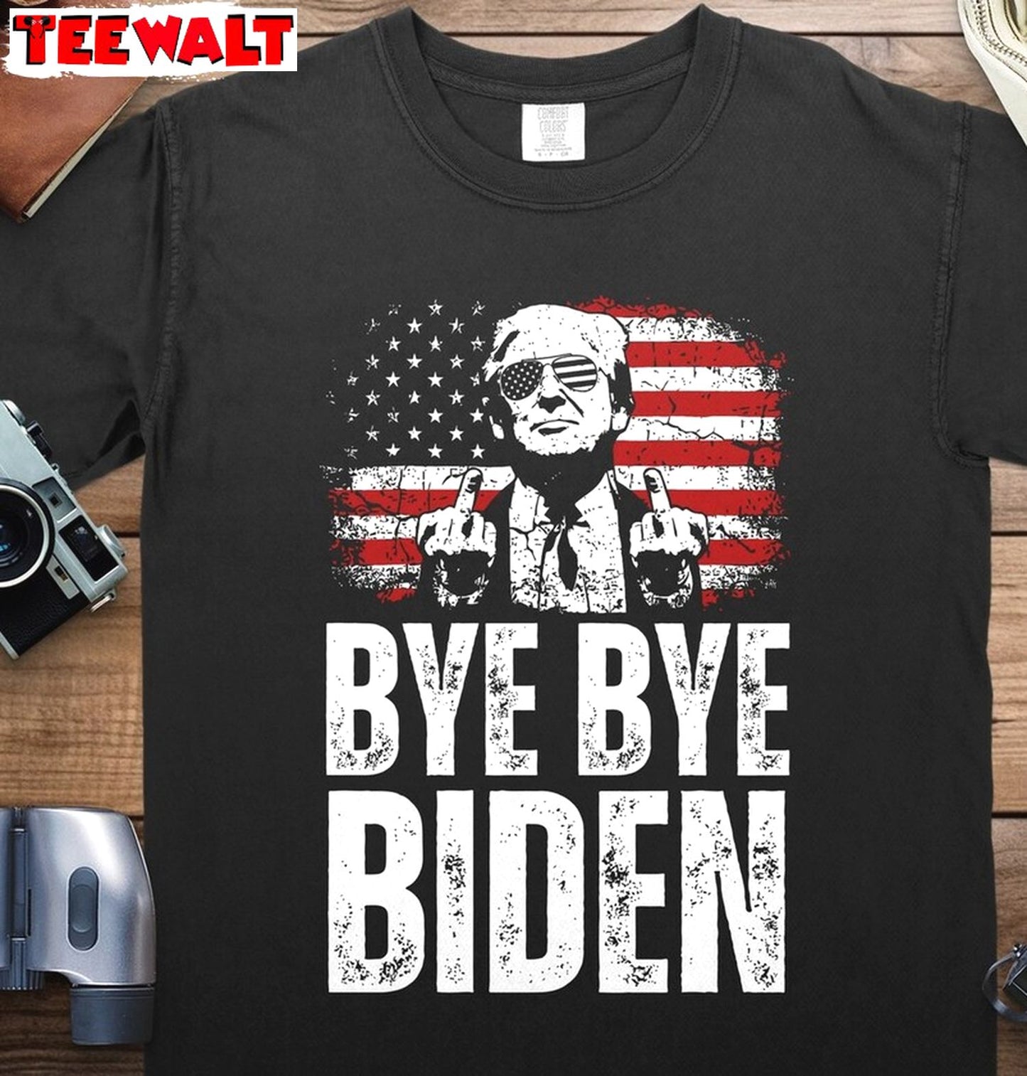 Bye Bye Joe Biden Shirt, Pulls Out Of Presidential Election Campaign Long Sleeve Crewneck